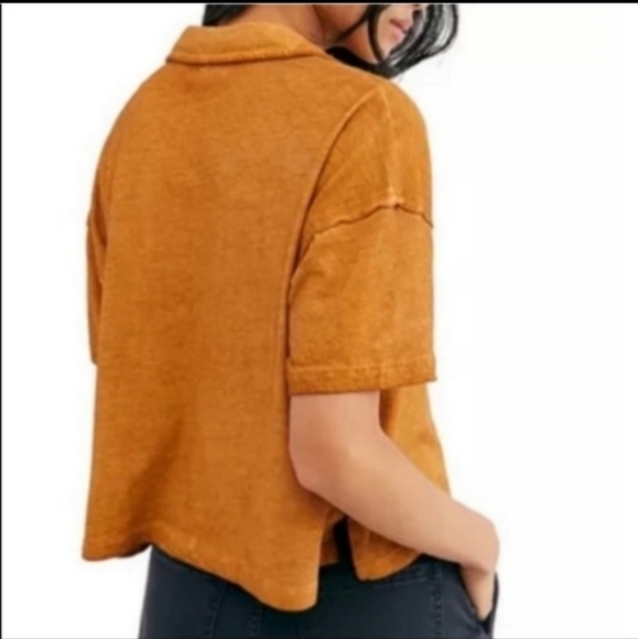 🚨Last call!!🚨Free People Button-Down top Sizes  XS  Copper - Picture 3 of 3